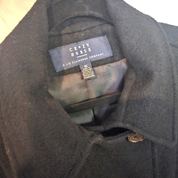 Crazy Horse Classic Doublebreasted Wool Pea Coat - Picture 5 of 7